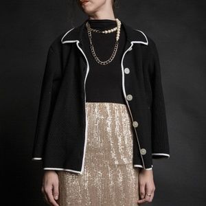 Chaps Graphic Cardigan